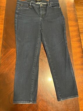 Talbots Women's Straight-Leg Jeans in Dark Indigo